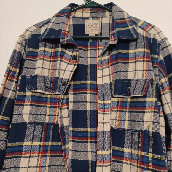 American Eagle Heritage button down shirt men's medium colorful plaid cotton - Picture 2 of 8